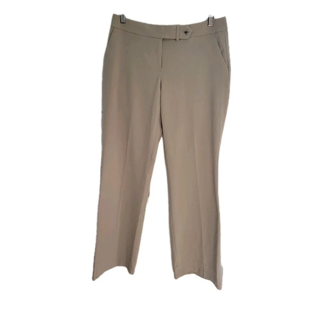 Calvin Klein Classic Fit Suit Dress Pants Tan 14 Business Work Career Travel
